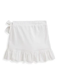 Girls 2-6 Ruffled Stretch Mesh Wrap Skort