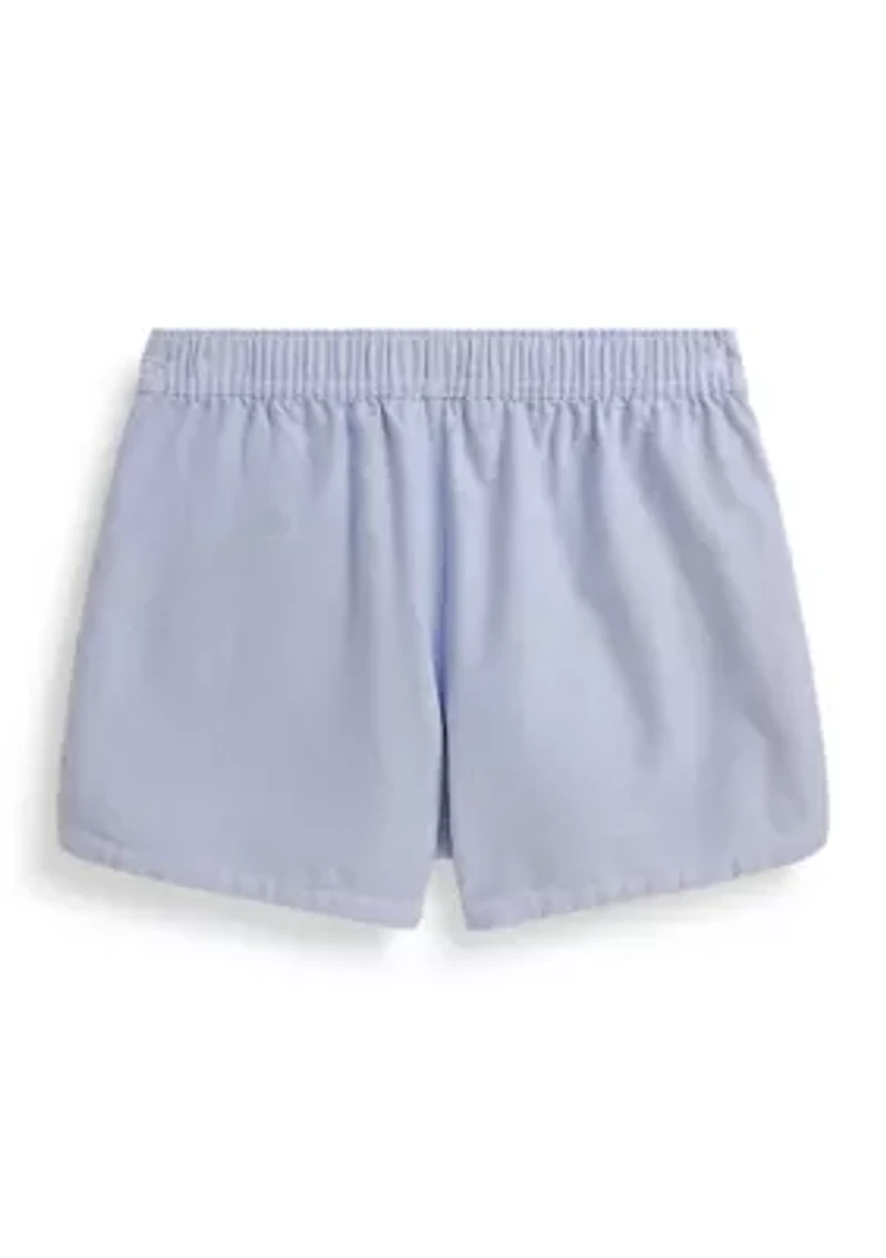 Girls 2-6x Cotton Oxford Pull-On Shorts