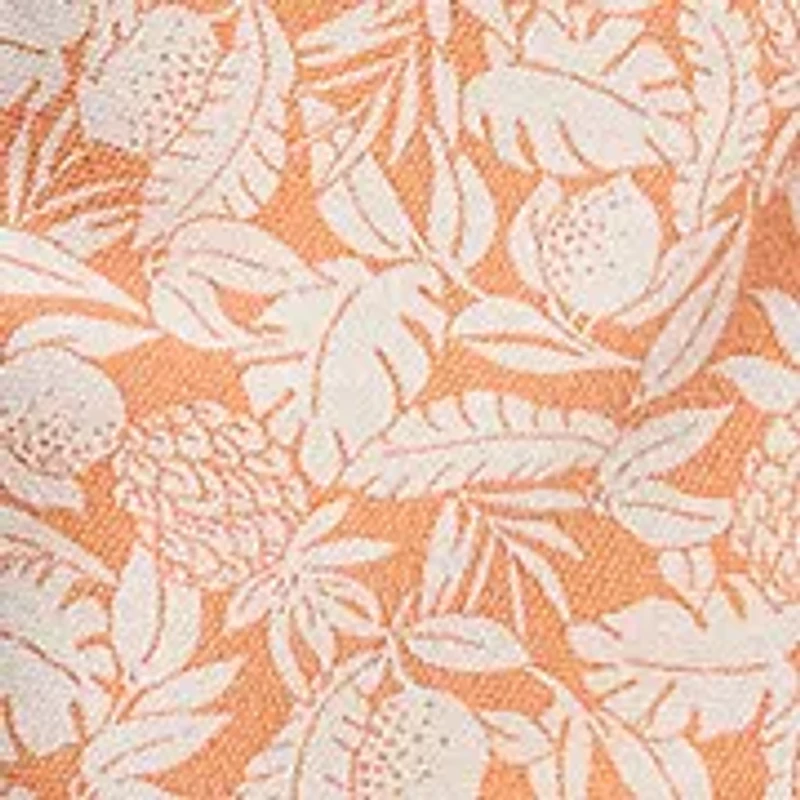 Girls 2-6x Pineapple Faux-Wrap Mesh Polo Dress