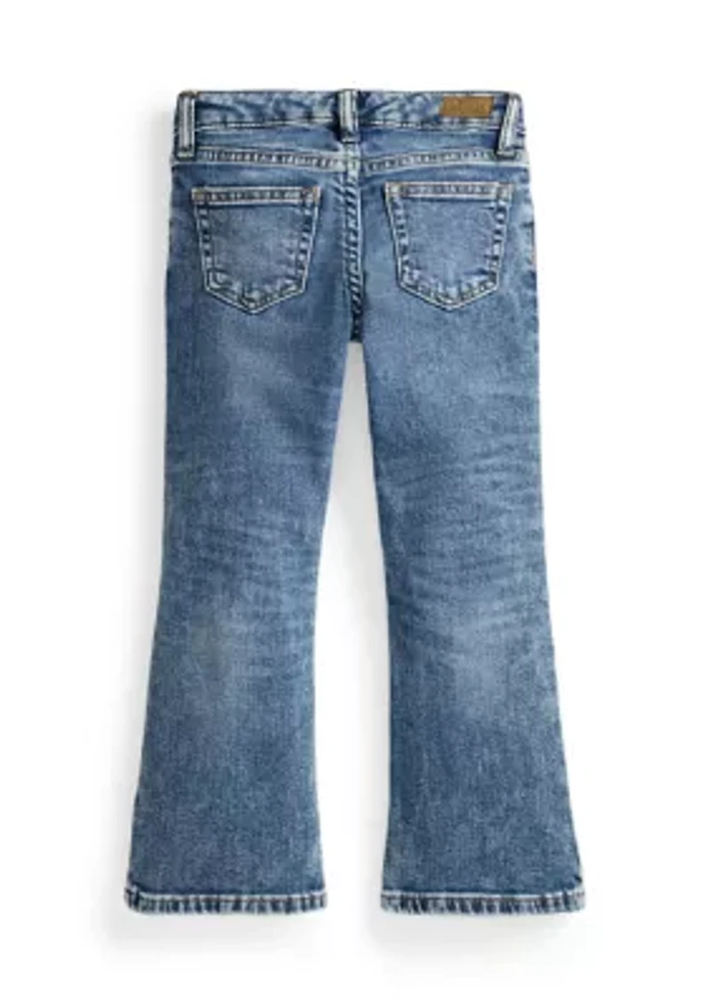 Girls 4-6x Flared Stretch Jeans