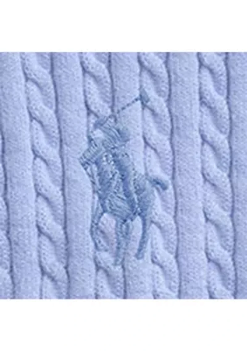 Girls 7-16 Mini-Cable Cotton Cardigan