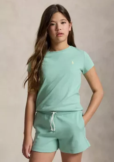 Girls 7-16 Cotton Jersey Crewneck T-Shirt