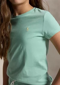 Girls 7-16 Cotton Jersey Crewneck T-Shirt