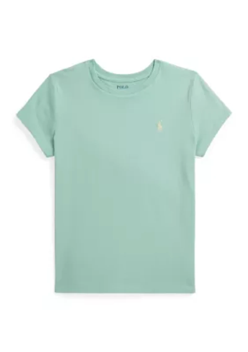 Girls 7-16 Cotton Jersey Crewneck T-Shirt