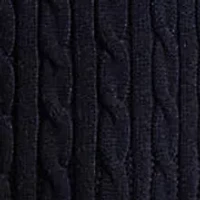 Girls 7-16 Cable-Knit Cotton Polo Sweater Dress
