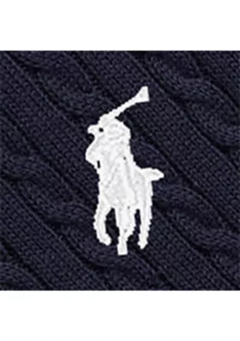 Girls 7-16 Mini-Cable Cotton Full-Zip Hoodie