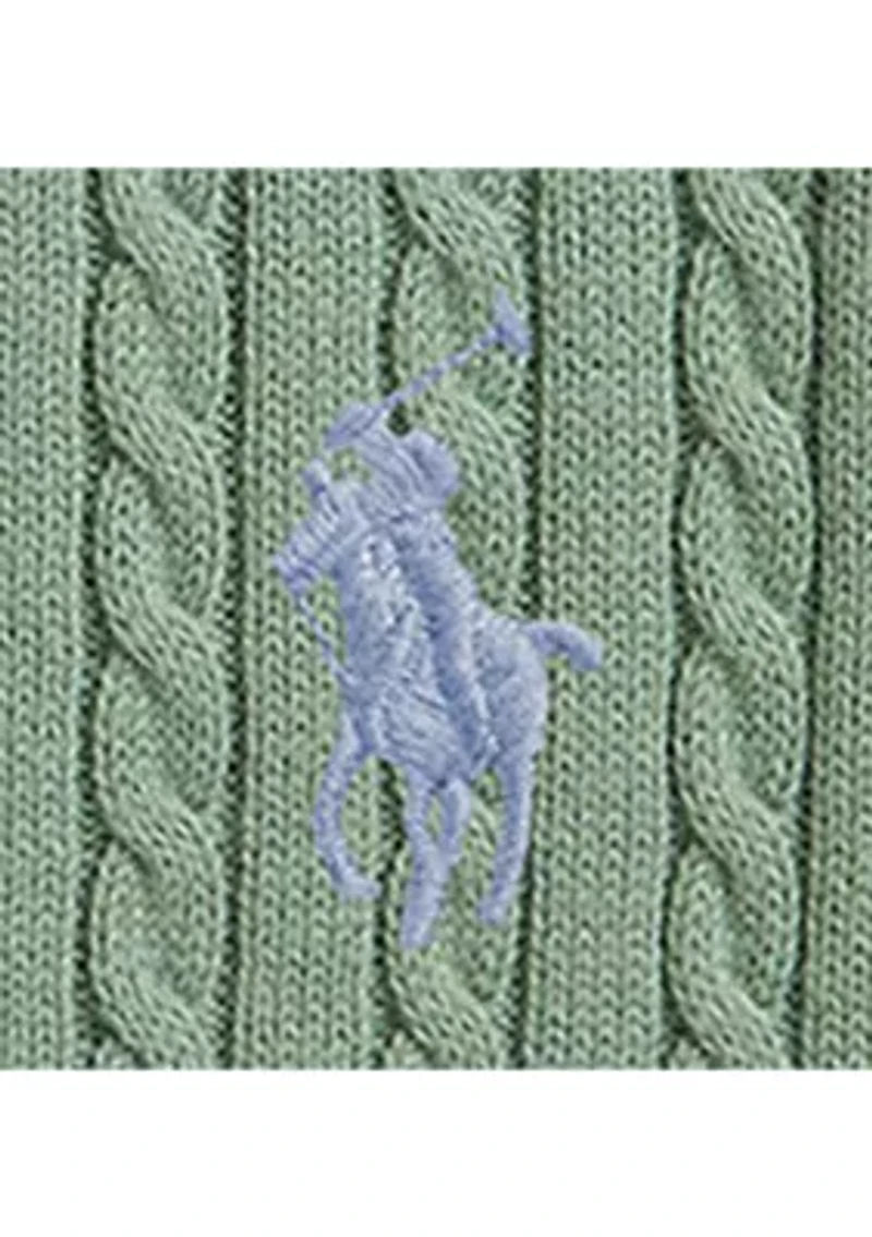 Girls 7-16 Mini-Cable Cotton Full-Zip Hoodie