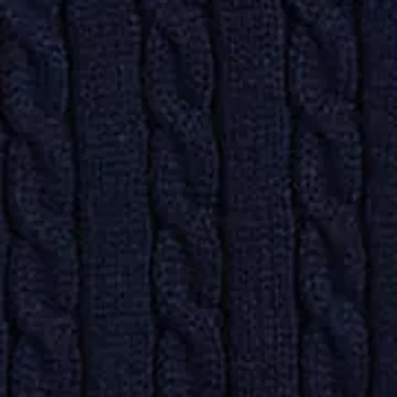 Girls 7-16 Polo Bear Mini-Cable Cotton Cardigan