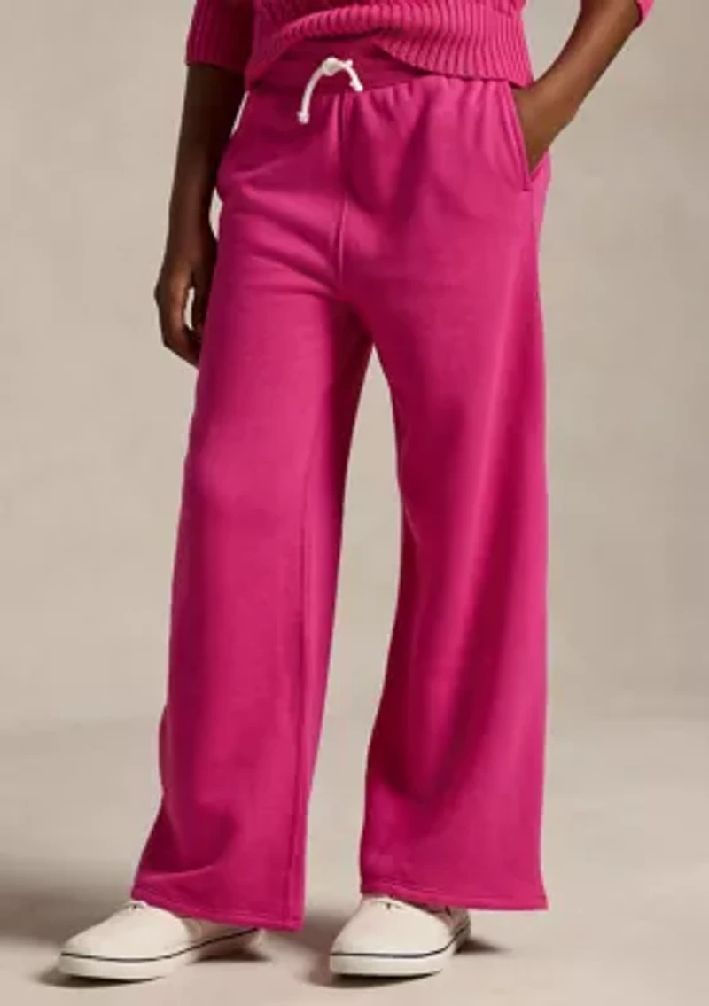 Girls 7-16 Fleece Wide Leg Sweatpants