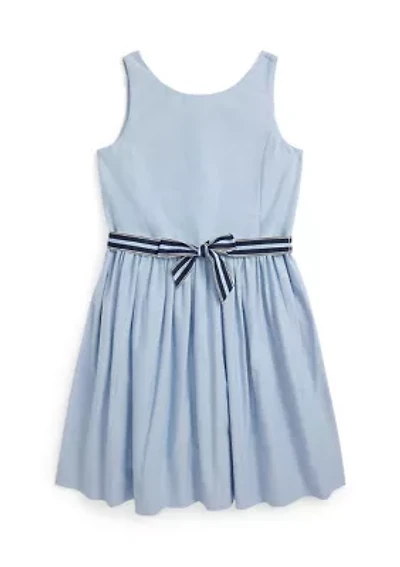 Girls 7-16 Cotton Oxford Dress