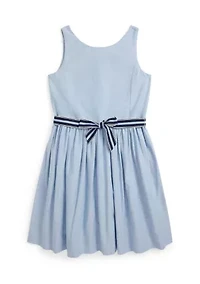 Girls 7-16 Cotton Oxford Dress