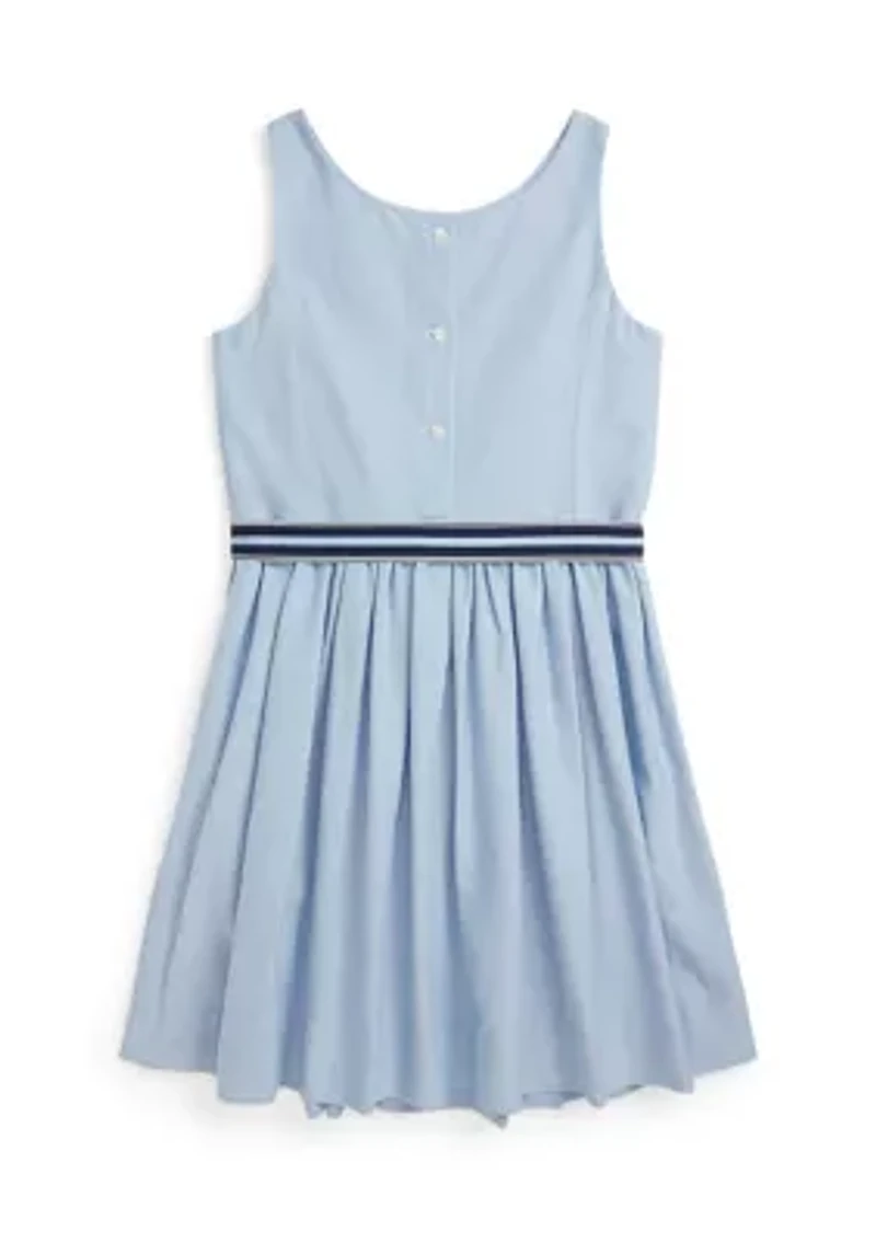 Girls 7-16 Cotton Oxford Dress