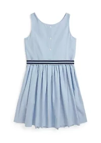 Girls 7-16 Cotton Oxford Dress