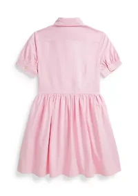 Girls 7-16 Cotton Oxford Shirtdress