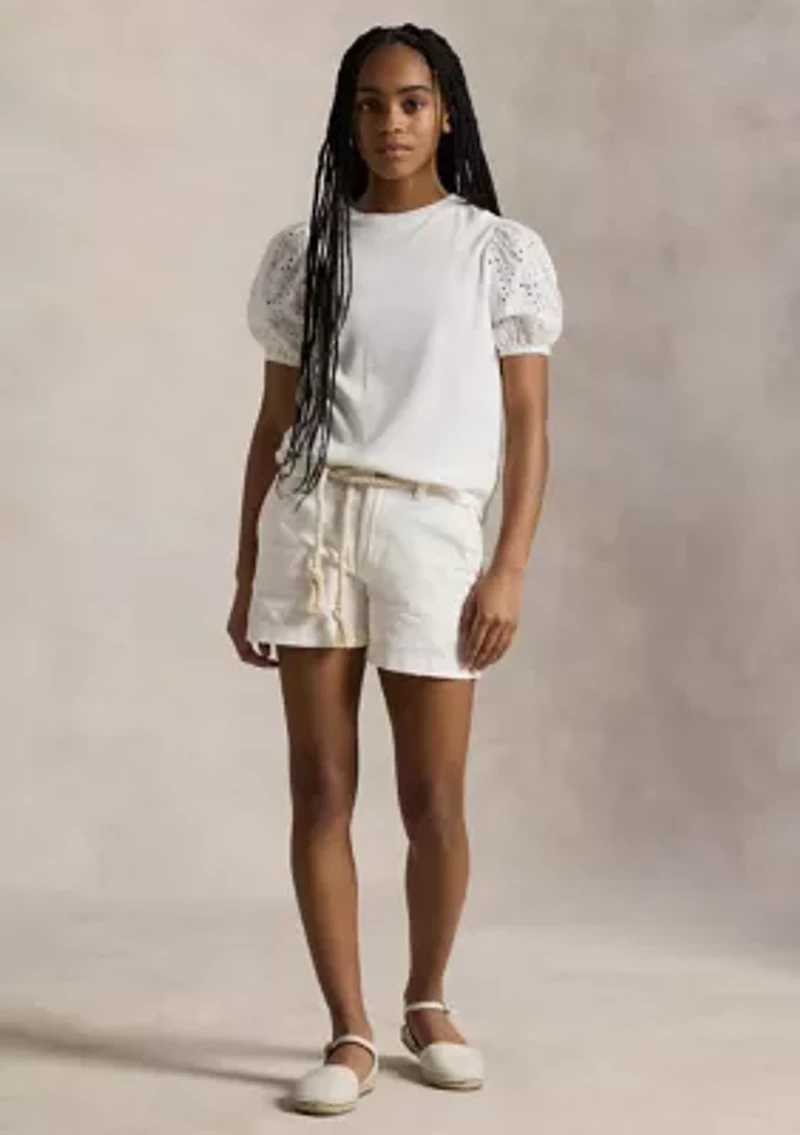 Girls 7-16 Cotton Chino Shorts