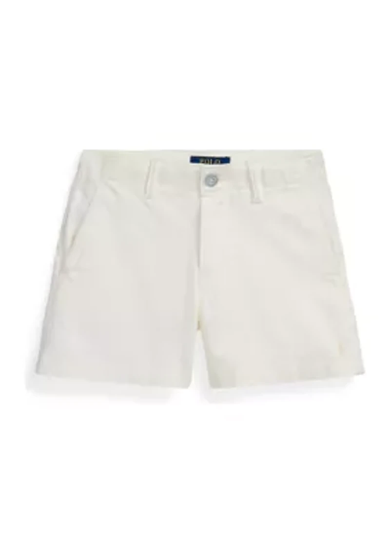 Girls 7-16 Cotton Chino Shorts