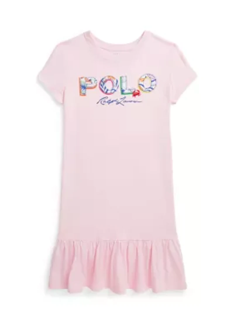 Girls 7-16 Tropical Logo Cotton Jersey T-Shirt Dress