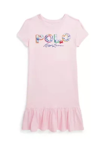 Girls 7-16 Tropical Logo Cotton Jersey T-Shirt Dress