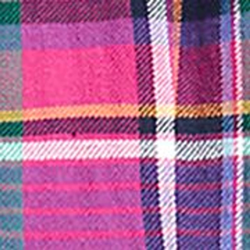 Girls 7-16 Plaid Cotton Twill Shirtdress