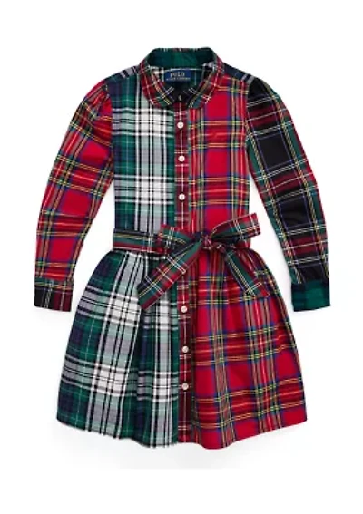 Girls 7-16 Plaid Cotton Fun Shirtdress