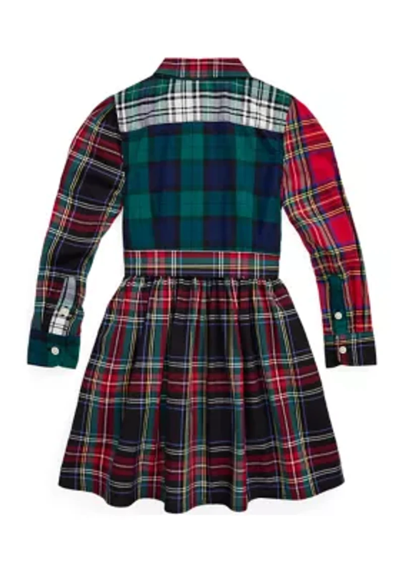 Girls 7-16 Plaid Cotton Fun Shirtdress