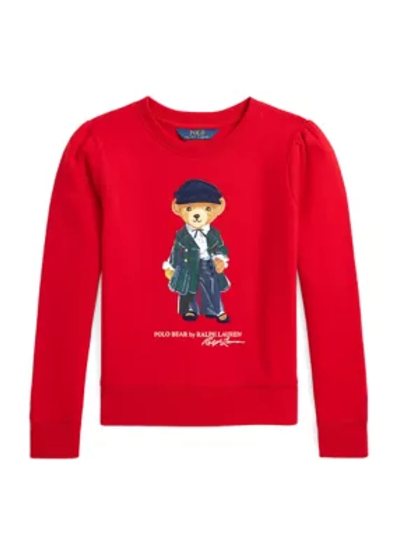Girls 7-16 Polo Bear Fleece Sweatshirt