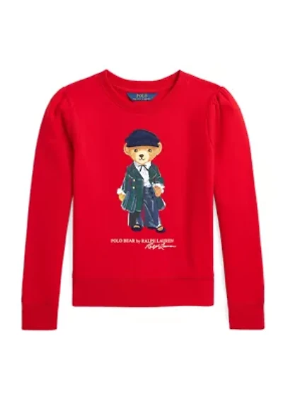 Girls 7-16 Polo Bear Fleece Sweatshirt