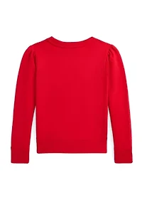 Girls 7-16 Polo Bear Fleece Sweatshirt