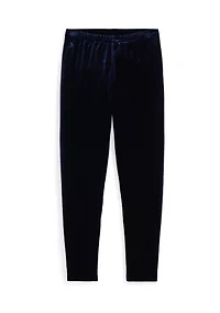 Girls 7-16 Stretch Velour Leggings