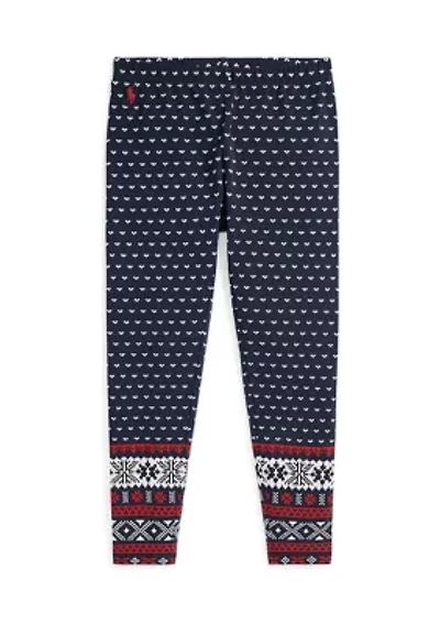 Girls 7-16 Fair Isle Stretch Jersey Leggings