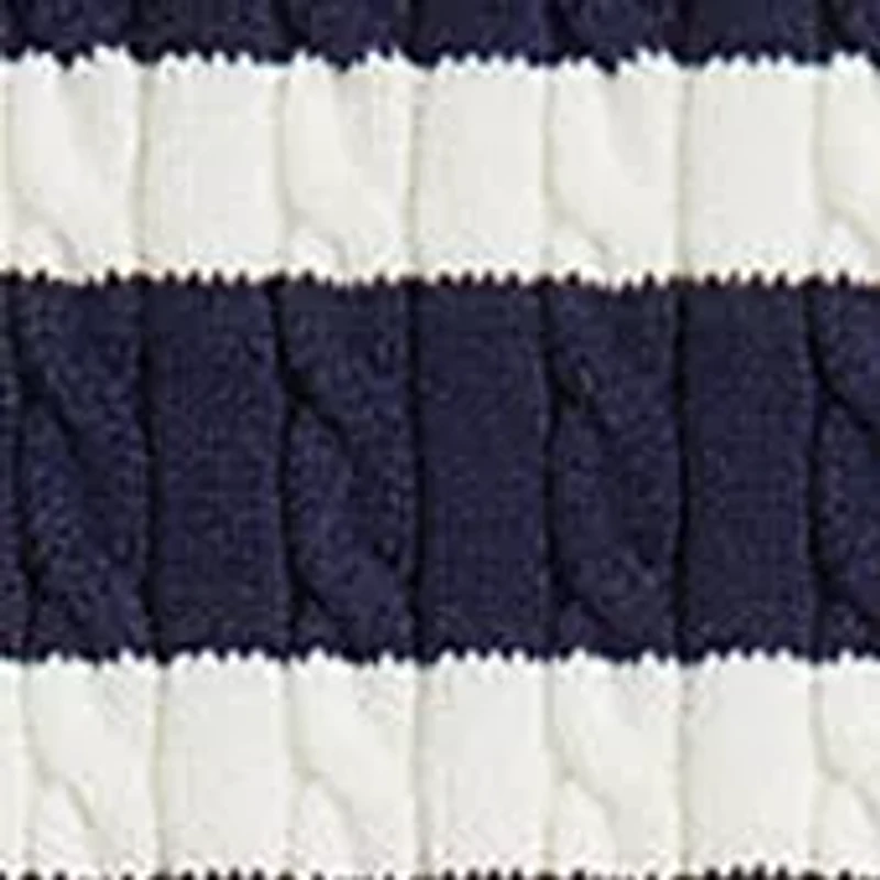 Girls 7-16 Striped Cotton Sweater & Skirt Set