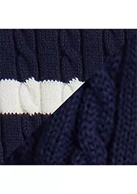 Girls 7-16 Striped Cotton Sweater & Skirt Set