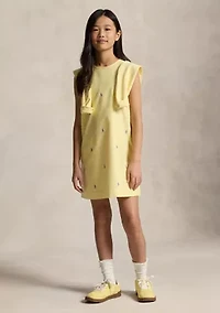 Girls 7-16 Polo Pony Cotton Oxford Dress