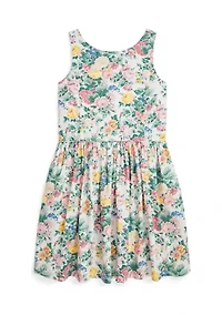 Girls 7-16 Floral Cotton Dress