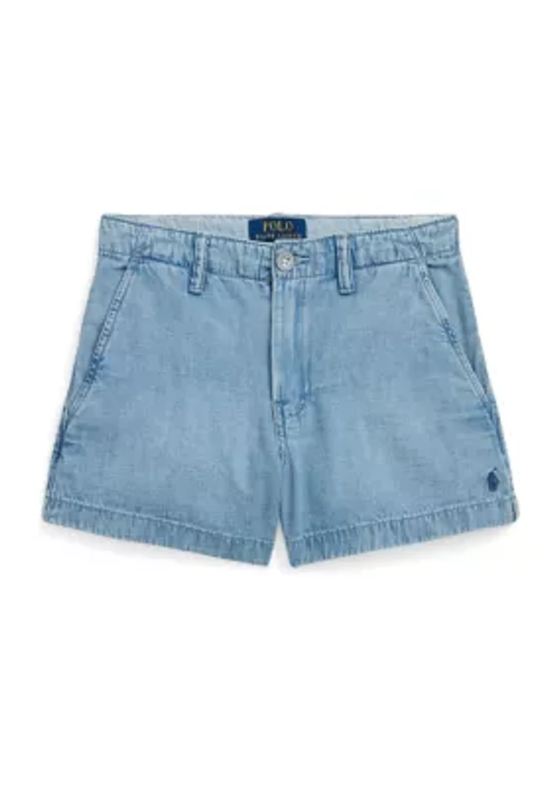 Girls 7-16 Cotton Denim Shorts