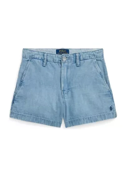 Girls 7-16 Cotton Denim Shorts