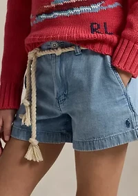 Girls 7-16 Cotton Denim Shorts