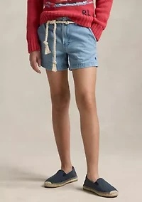 Girls 7-16 Cotton Denim Shorts