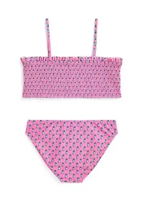 Girls 7-16 Pineapple Print Two Piece Swimsuit