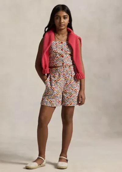 Girls 7-16 Riviera Print Cotton Jersey Dress