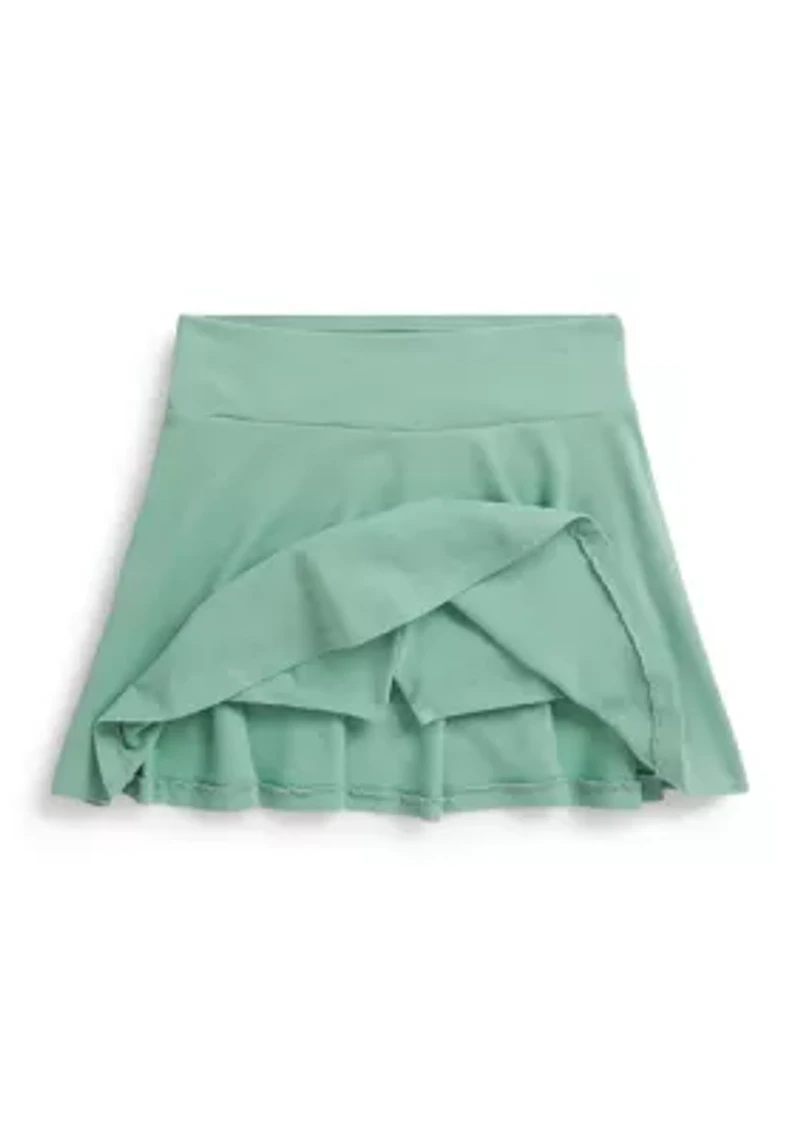 Girls 7-16 Stretch Mesh Skort