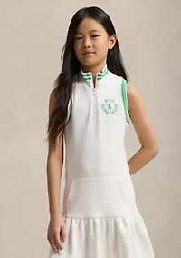 Girls 7-16 Big Pony Logo Terry Dress