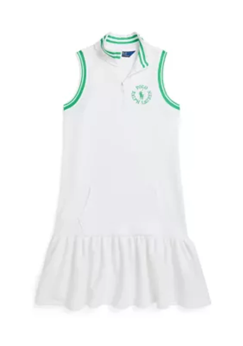Girls 7-16 Big Pony Logo Terry Dress