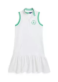 Girls 7-16 Big Pony Logo Terry Dress