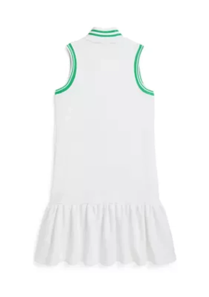 Girls 7-16 Big Pony Logo Terry Dress