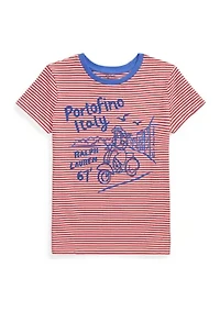 Girls 7-16 Embroidered Portofino Cotton Jersey T-Shirt