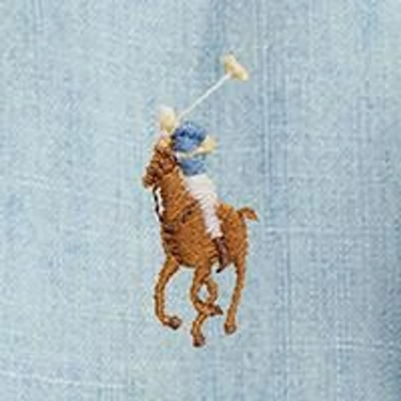 Girls 7-16 Indigo Cotton Chambray Dress
