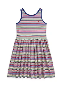 Girls 7-16 Striped Cotton Jersey Dress