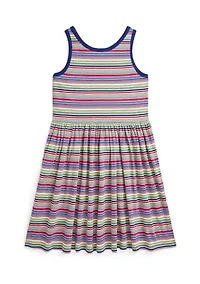 Girls 7-16 Striped Cotton Jersey Dress
