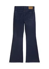 Girls 7-16 Flared Indigo Stretch Denim Jeans